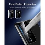 Wholesale Camera Lens HD Tempered Glass Protector Shield for Samsung Galaxy S21 Ultra (Clear)